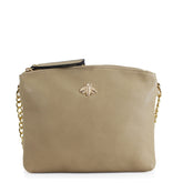BRIA Crossbody Bag-  Bee Design - Taupe - Majestico Gifts